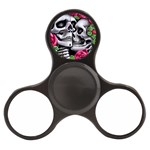 Black Skulls Red Roses Finger Spinner