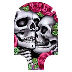 Black Skulls Red Roses Luggage Cover (Small) from ArtsNow.com Back