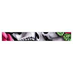 Black Skulls Red Roses Make Up Case (Small) from ArtsNow.com Zipper Tape Front