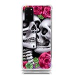 Black Skulls Red Roses Samsung Galaxy S20Plus 6.7 Inch TPU UV Case