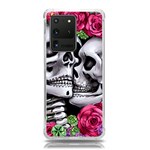 Black Skulls Red Roses Samsung Galaxy S20 Ultra 6.9 Inch TPU UV Case