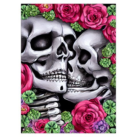 Black Skulls Red Roses Playing Cards Single Design (Rectangle) with Custom Box from ArtsNow.com Card