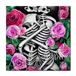 Floral Skeletons Tile Coaster