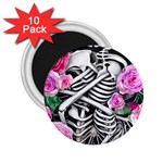 Floral Skeletons 2.25  Magnets (10 pack) 