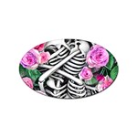 Floral Skeletons Sticker (Oval)