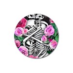 Floral Skeletons Magnet 3  (Round)