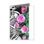 Floral Skeletons Mini Greeting Card