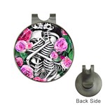 Floral Skeletons Hat Clips with Golf Markers