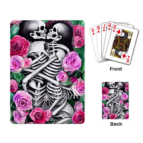 Floral Skeletons Playing Cards Single Design (Rectangle) from ArtsNow.com Back