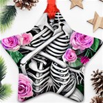 Floral Skeletons Star Ornament (Two Sides)