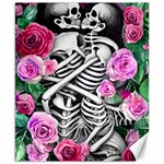 Floral Skeletons Canvas 8  x 10 