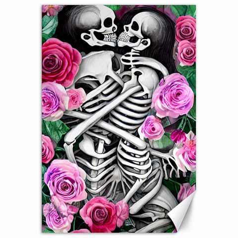 Floral Skeletons Canvas 20  x 30  from ArtsNow.com 19.62 x28.9  Canvas - 1