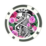 Floral Skeletons Poker Chip Card Guard