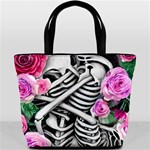 Floral Skeletons Bucket Bag