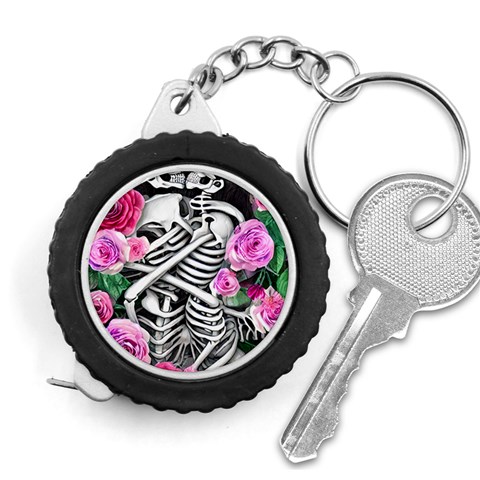 Floral Skeletons Measuring Tape from ArtsNow.com Front