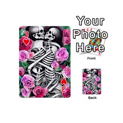 Floral Skeletons Playing Cards 54 Designs (Mini) from ArtsNow.com Front - Heart3