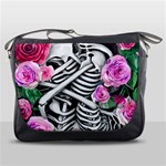 Floral Skeletons Messenger Bag