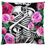 Floral Skeletons Large Cushion Case (One Side)