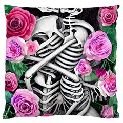 Floral Skeletons Large Cushion Case (Two Sides) from ArtsNow.com Back