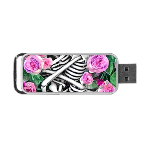 Floral Skeletons Portable USB Flash (One Side) from ArtsNow.com Front