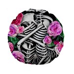 Floral Skeletons Standard 15  Premium Round Cushions