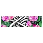 Floral Skeletons Oblong Satin Scarf (16  x 60 )