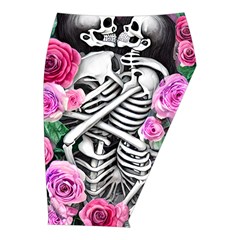 Floral Skeletons Midi Wrap Pencil Skirt from ArtsNow.com  Front Right 