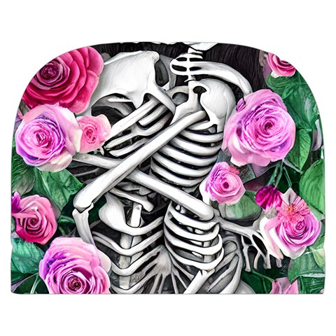 Floral Skeletons Make Up Case (Small) from ArtsNow.com Front