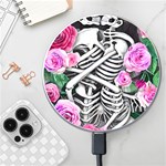 Floral Skeletons Wireless Fast Charger(White)