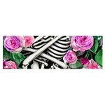 Floral Skeletons Banner and Sign 6  x 2 