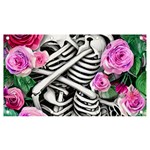 Floral Skeletons Banner and Sign 7  x 4 