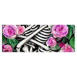 Floral Skeletons Banner and Sign 8  x 3 