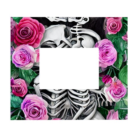 Floral Skeletons White Wall Photo Frame 5  x 7  from ArtsNow.com Front
