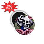 Skulls and Flowers 1.75  Magnets (100 pack) 