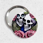 Skulls and Flowers 2.25  Handbag Mirrors