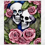 Skulls and Flowers Canvas 8  x 10 