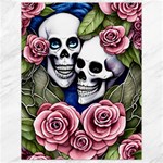 Skulls and Flowers Canvas 18  x 24 