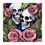 Skulls and Flowers Medium Glasses Cloth (2 Sides)