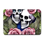 Skulls and Flowers Small Doormat