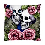 Skulls and Flowers Standard Cushion Case (One Side)