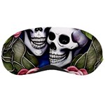 Skulls and Flowers Sleeping Mask