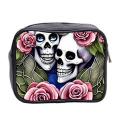 Skulls and Flowers Mini Toiletries Bag (Two Sides) from ArtsNow.com Back