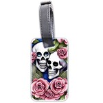 Skulls and Flowers Luggage Tag (two sides)