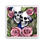 Skulls and Flowers Memory Card Reader (Square)