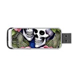 Skulls and Flowers Portable USB Flash (One Side)