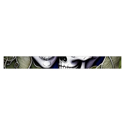 Skulls and Flowers Zipper Large Tote Bag from ArtsNow.com Strap