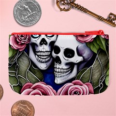 Skulls and Flowers Large Coin Purse from ArtsNow.com Back