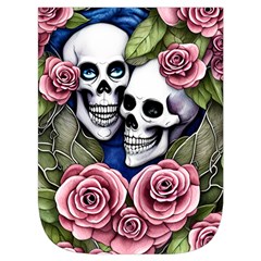Skulls and Flowers Waist Pouch (Small) from ArtsNow.com Front Pocket