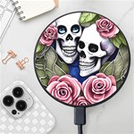 Skulls and Flowers Wireless Fast Charger(Black)