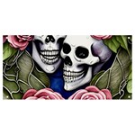 Skulls and Flowers Banner and Sign 8  x 4 